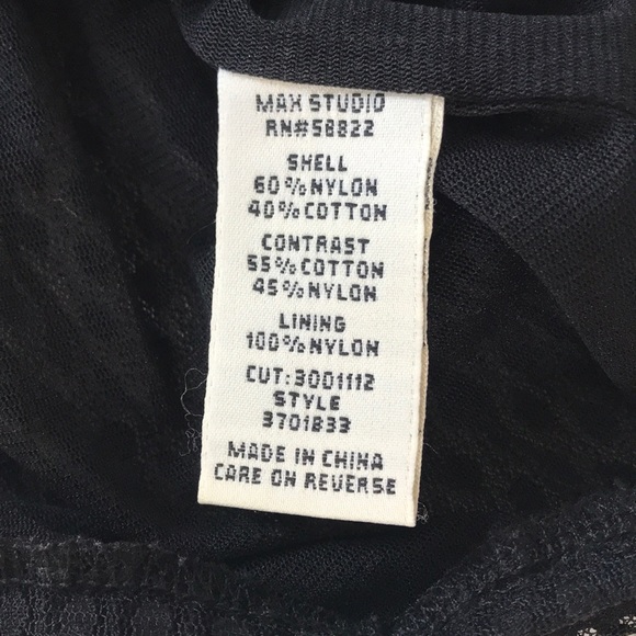 Max Studio black Art Deco blouse, size small - Picture 8 of 11